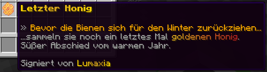 Letzter Honig
